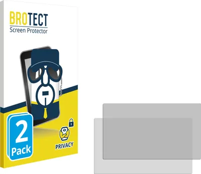 Produktbild von 2x BROTECT Sichtschutzfolie für Standardgrößen mit 10.9 cm (4.3 Zoll) Displays 96.5 x 55.3 mm Anti-Spy Privacy Sichtschutz Blickschutz Folie Blaulicht-Schutz