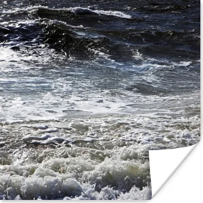 Produktbild von MuchoWow® Poster Nordsee - Wasser - Wellen 50x50 cm - Wohnzimmerdekoration