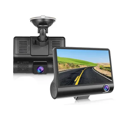 Produktbild von Dashcam, für Auto, Super HD, Hochauflösende 1080P Aufnahmen, 2-Kanal, mit Loop-Aufnahm, 24-Stunden Parkmonitor, 170°-Weitwinkel-Autokamera