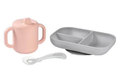 Produktbild von Beaba Lern-Geschirrset + Becher - Rosa; 913527