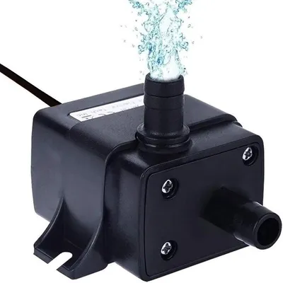 Produktbild von Klein Wasserpumpe Mini Gartenpumpen Teichpumpe 5W 240l/h DC 12V Micro Garten Wasser Aquarium Minipumpe Oelpumpe Brushless Aquarienpumpe Retoo