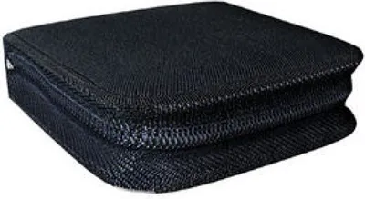 Produktbild von MediaRange BOX50, Geldbörsenhülle, 24 Disks, Schwarz, Nylon, 120 mm, RoHS