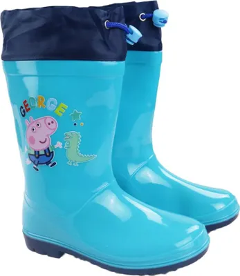 Produktbild von Peppa Wutz George Dino Kinder Jungen Gummistiefel Regenstiefel – 27/28 / Blau