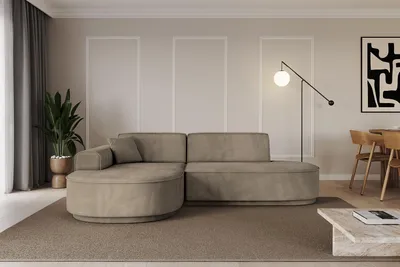 Produktbild von ALTDECOR Ecksofa in L-Form MARI-L1-v3 - 243x171x83 cm Braun - Corner Sofa Bett Eckcouch Couch Wohnlandschaft Cauchsofa
