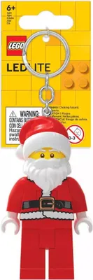 Produktbild von LEGO(R) Schlüsselanhänger mit Taschenlampe Weihnachtsmann