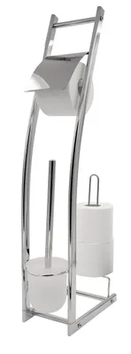 Produktbild von Ridder Stand-WC-Garnitur Fabio mit Ersatzrollenhalter ca. 15 x 74 x 27 cm  11110400