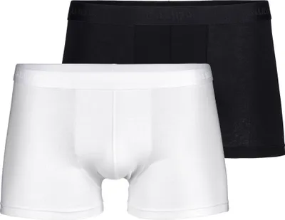 Produktbild von CALIDA Herren Boxershorts 2er Pack - Evolution, Softbund, einfarbig Schwarz/Weiß XXL (58/60)