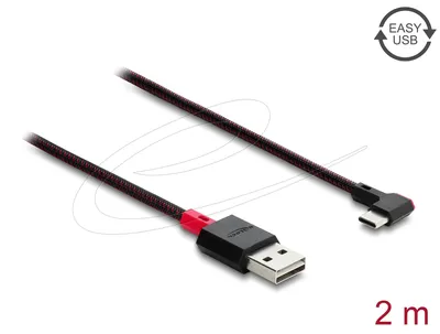 Obrázek produktu pro DeLOCK 81547, 2 m, USB A, USB C, USB 2.0, Červená, Černá