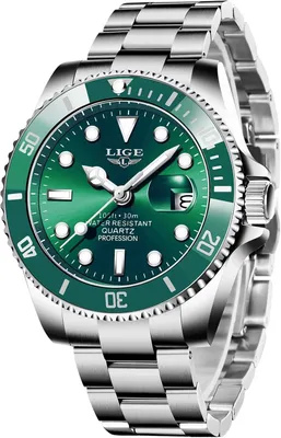 Produktbild von Watch, Herrenuhr Analoger Quarz Edelstähle, 3ATM Wasserdicht（30M）, Kalenderfunktion Leuchtzeiger, Armbanduhr Herren Business Erholung 3ATM Wasserdicht