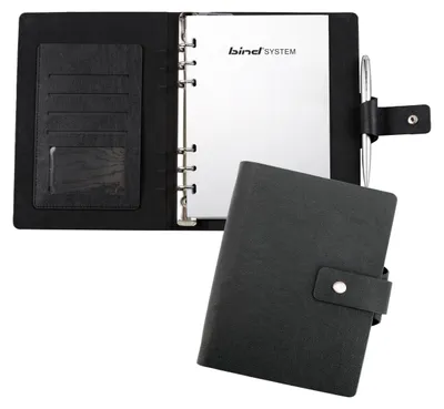 Productafbeelding van Agenda met ringmechanisme - A5 - Zwart
