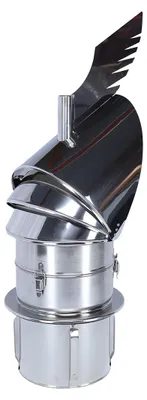 Produktbild von Schornsteinaufsatz Rotowent Dragon 2 zum Einstecken, Edelstahl, Ø 200 mm