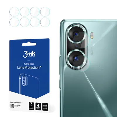 Produktbild von 3mk Hybridglas Lens Protection für Honor 60 Pro Kamera Objektiv Kameralinse 0,16mm 6H (4 Stück)
