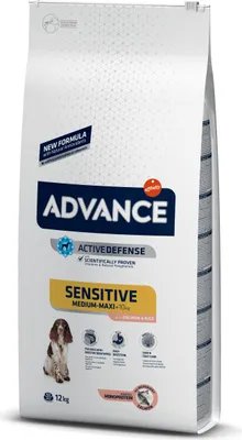 Productafbeelding van ADVANCE Sensitive Zalm & Rijst - droogvoer voor honden met voedingssensibiliteit, 12 kg