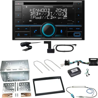 Produktbild von Kenwood DPX-7300DAB Bluetooth DAB Einbauset für Citroen C2 C3 Berlingo Jumpy