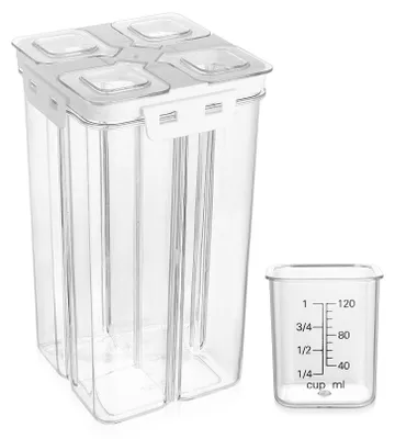 Vorratsdose luftdicht 2400 ml mit Deckel + Messbecher