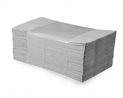 Produktbild von 5000x Falthandtücher Papierhandtuch 25x23cm 1-lagig natur geprägt Zick Zack V-Falz