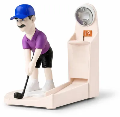 Automatischer Flaschenöffner mit Golf-Motiv, Acryl