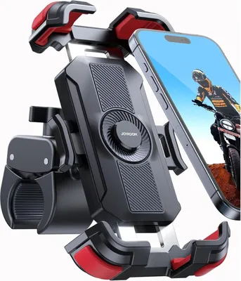 Obrázok produktu pre JOYROOM Držiak mobilného telefónu na bicykel Kovové riadidlá Univerzálny pre iPhone Samsung Red
