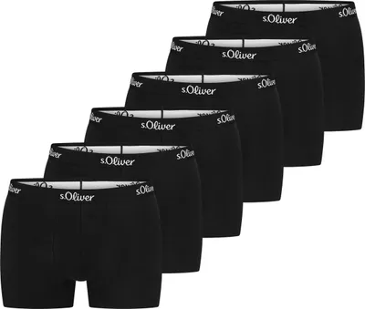 Produktbild von s.Oliver 6er Pack Basic Retro Short / Pant Hipster aus elastischem Jersey, Hoher Tragekomfort, Bund mit Logo-Schriftzug
