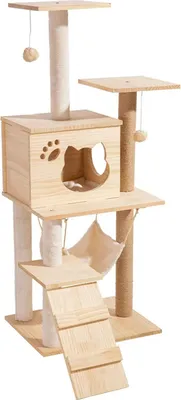 Produktbild von Glamexx24 Kratzbaum Katzenbaum Sisal Kletterbaum XXL Spielbaum Katzenschlafplatz