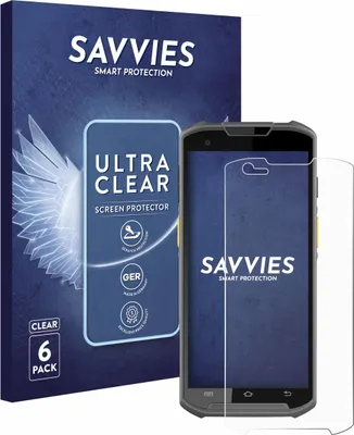Produktbild von 6x Für Newland MT93 Schutzfolie Savvies Displayschutz Display Schutz Folie Klar Transparent