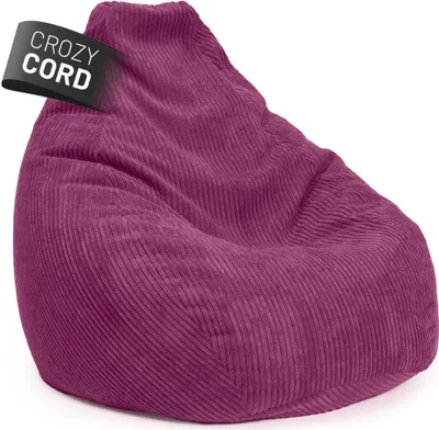 Produktbild von LUMALAND Sitzsack GIANT aus der Cord-Reihe, 135 x 100 cm - Bezug soft & waschbar - Weinrot