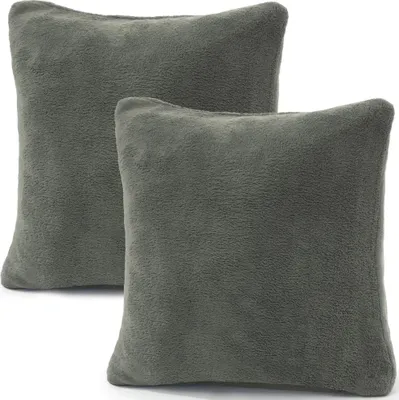 Produktbild von Doppelpack Comfortable Bezug 80x80 grau  Mikrofaser