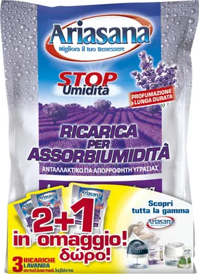 Immagine prodotto di Ariasana 945803 assorbitore di umidità domestico e ricarica per assorbitore Assorbitore (ricarica) Assorbiumidità e odori