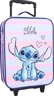 Produktbild von Disney Stitch Trolley Koffer Kinder Mädchen Kinderkoffer Trolly