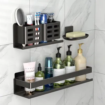 Produktbild von Famanu Duschregal Aluminiumlegierung - Set von 3