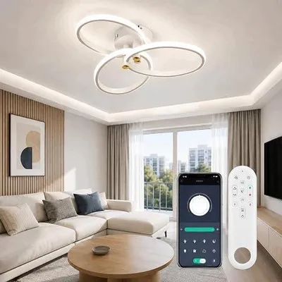 Zdjęcie produktu dla Lampa sufitowa LED 32W do salonu sypialni kuchni 3200 lumenów 37CM