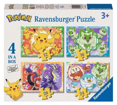Image de Ravensburger Jigsaw Puzzle Pokémon - 4 Puzzles