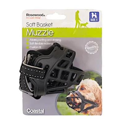 Produktbild von Maulkorb schwarz Silikon/Neopren Größe 5