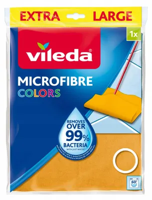 Produktbild von Vileda Mikrofaser-Bodentuch in verschiedenen Farben, 1 Stück.