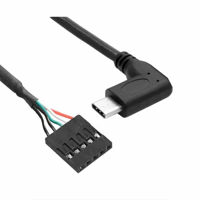 Produktbild von F47 Pinheader Kabel 5-polig auf USB-C – 5P Header Buchse zu USB Typ-C Stecker, 50 cm Adapterkabel