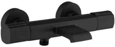 Image de Carra mitigeur bain-douche thermostatique noir Essebagno