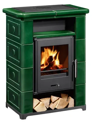 Produktbild von Wamsler W20001087025, Freistehend, Grün, Eisenguss, Stahl, Keramik, Brennholz, Holz-Briketts, 148 m³
