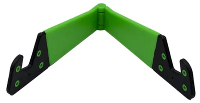 Produktbild von Handyhalter Tablethalter Tischständer - Verstellbar - 150 x 85 x 30 mm - Schwarz und Weiß - Für Telefon und Tablet bis 12 Zoll