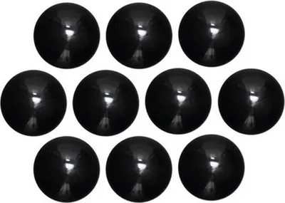 Image de MAUL Aimants sphériques, 10 pièces, 0,6 kg, plastique ferrite incassable, laqués, Ø 3 x 2 cm, noir