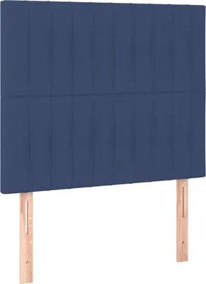 Produktbild von vidaXL Kopfteil Blau 100 x 5 x 118/128 cm Stoff