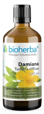 Produktbild von Bioherba Damiana Turnera diffusa Tropfen Tinktur 100 ml