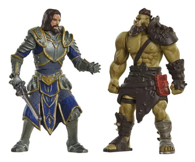 Produktbild von Warcraft Figur 6cm 2 Pack Lothar & Horde Warrior