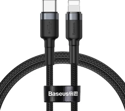 Immagine prodotto di Cavo Baseus Cafule 18W QC 3.0 USB-C per Lightning 1m, nero-grigio