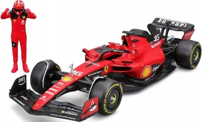 Image de Bburago F1 Scunderia Ferrari SF23 Charles Leclerc 16 1/24 Voiture miniature