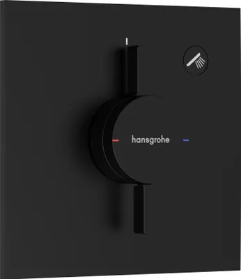 Image de Mitigeur encastré Hansgrohe DuoTurn E, pour une seule sortie, finition noir mat