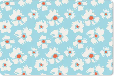 Produktbild von MuchoWow® Schreibtischunterlage Aquarell - Blumen - Muster 60x40 cm - XXL Mauspad - Großes Mauspad