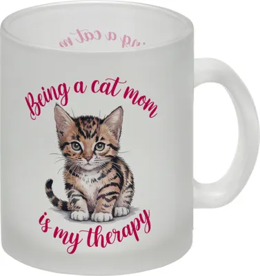 Produktbild von Baby Katze - Being a cat mom Glas Tasse