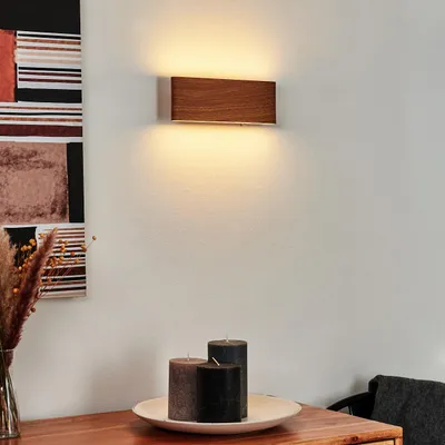 Produktbild von Licenza »Licenza« Wandlampe, Metall, Kunststoff, Braun/Weiß/Nickel-matt