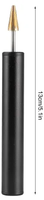 Lederrandstift mit Kantenroller, schwarz, 13 cm, für DIY-Lederprojekte