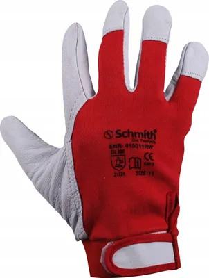 Zdjęcie produktu dla Rękawice robocze. Skóra/Zapięcie na rzep. Rozmiar 11 XXL. Schmith - rękawice ochronne, wytrzymałe, robocze